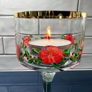 STUNNING MacKenzie-Childs Heirloom Tea Light Candlestick